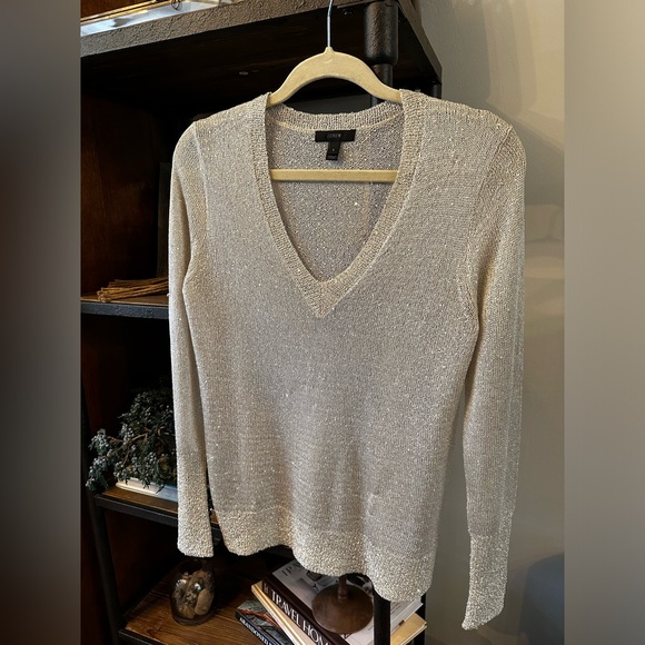 J. Crew Champagne Iridescent Sweater - Picture 10 of 11